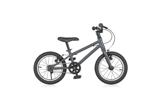 ZIT 14 Matt Black Gray - ジット14 マットブラックグレー 軽量キッズバイク - 高知の自転車専門店 Cycling Shop ヤマネ